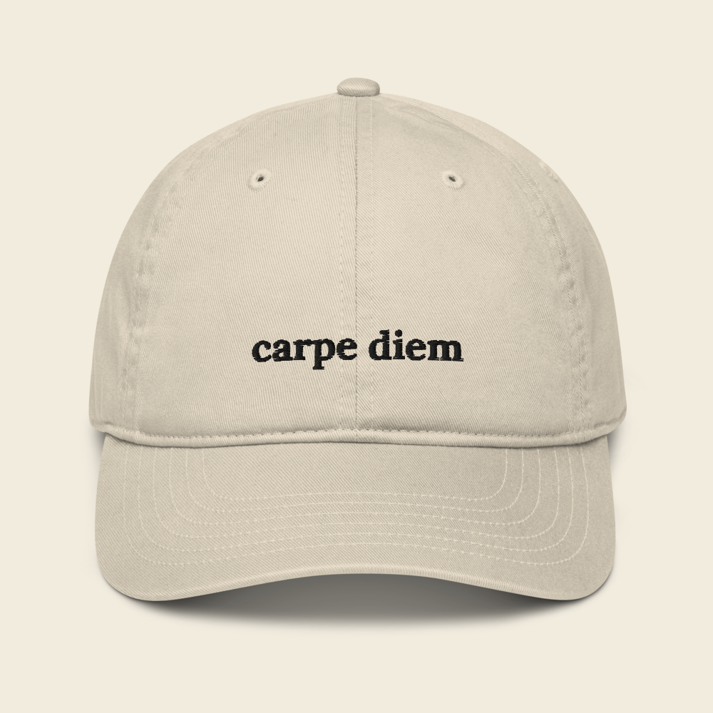carpe diem / seize the day - latin quote hat