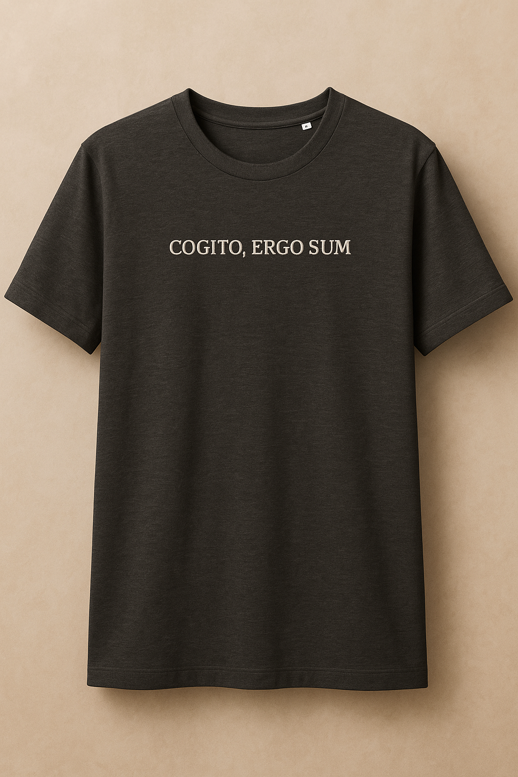 cogito, ergo sum / I think, therefore, I am - latin quote t-shirt
