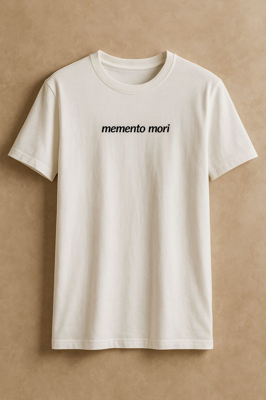 memento mori / remember, you must die - latin quote t-shirt