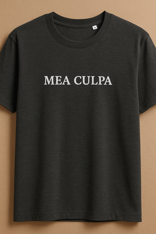mea culpa / my fault - latin quote t-shirt