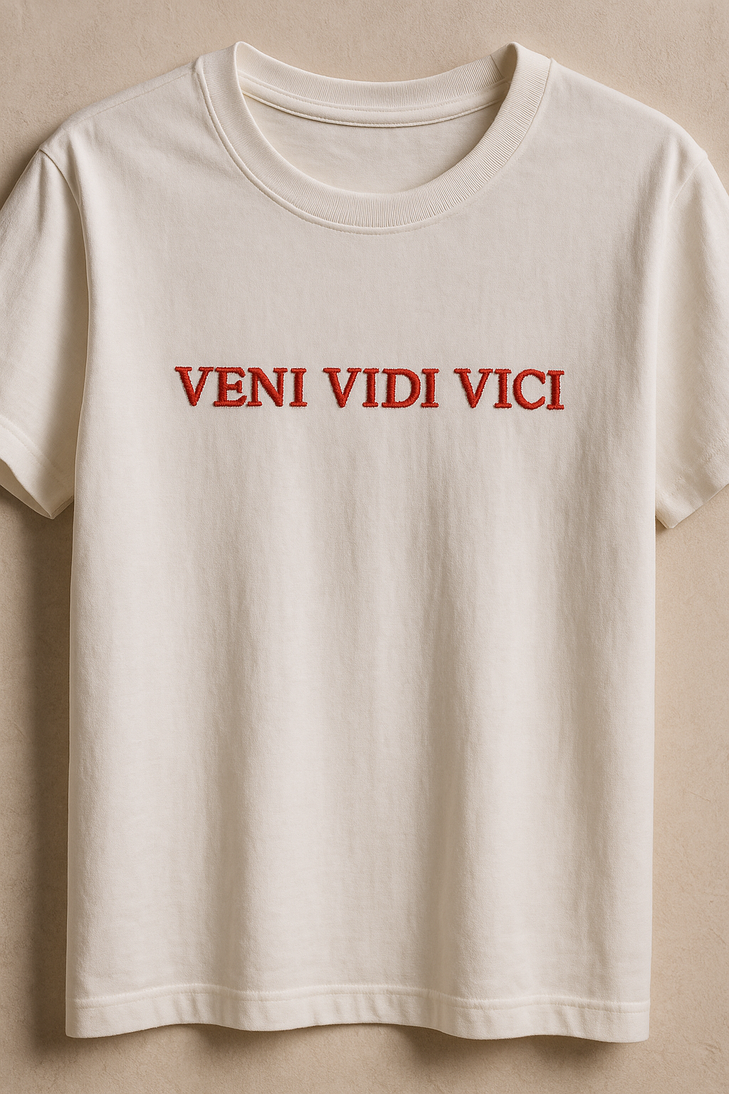 veni vidi vici / I came, I saw, I conquered - latin quote t-shirt